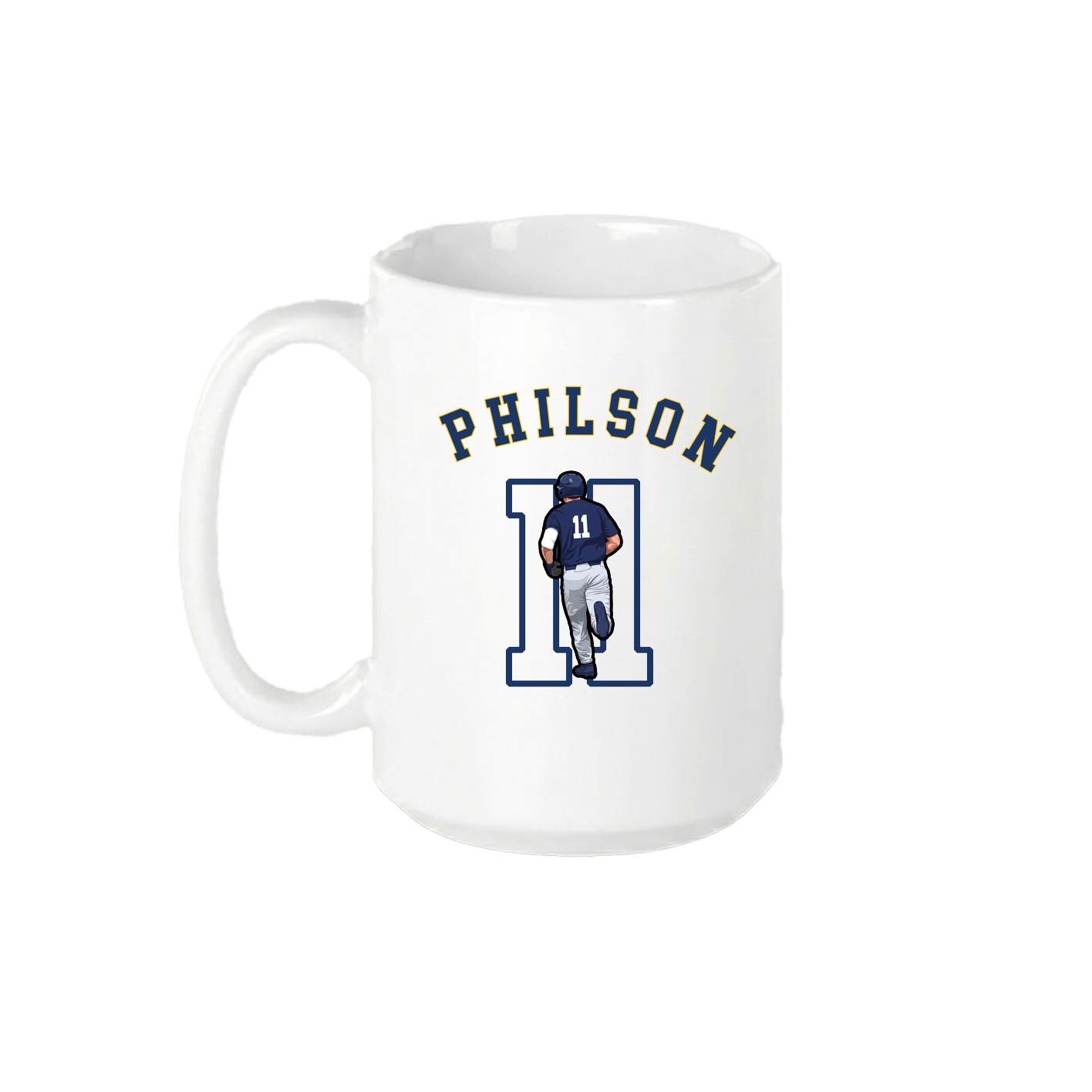 15oz Coffee Mug — Shirsey Arch in White