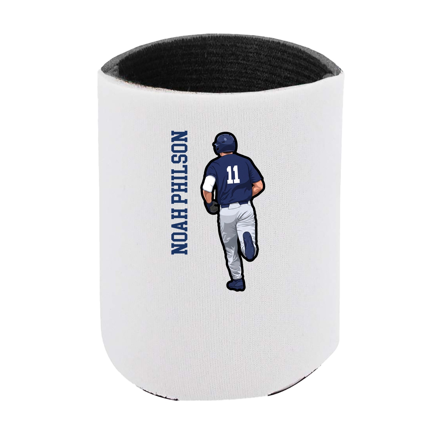 Can Holder — Name Vertical in White