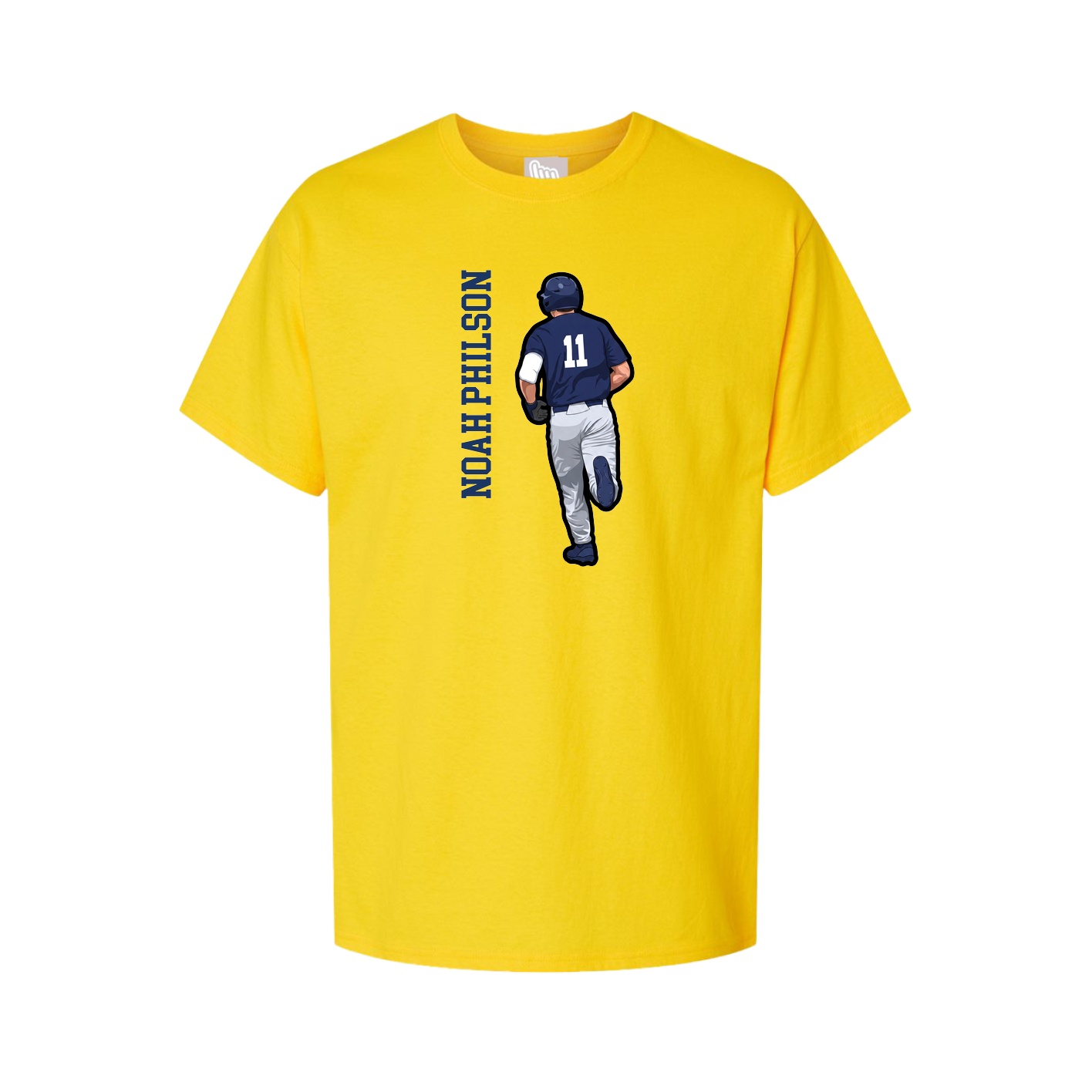 Tee — Name Vertical in Gold