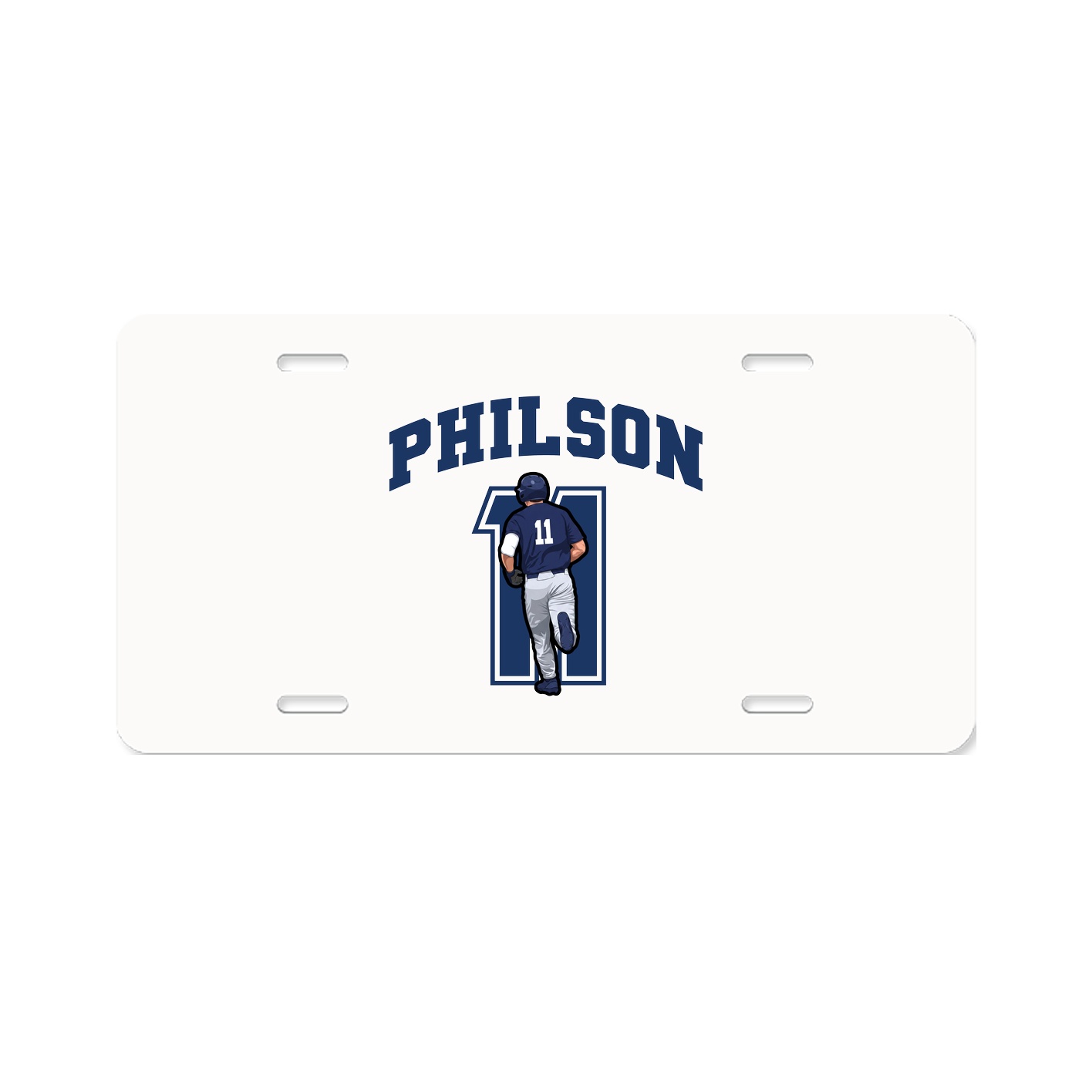 License Plate — Number in Classic