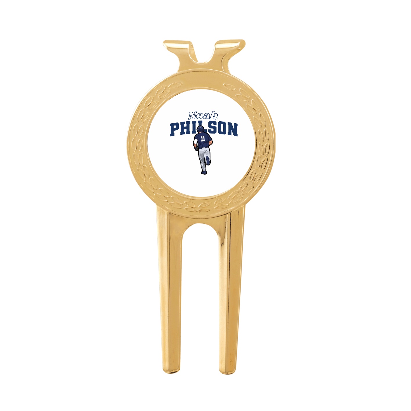 Divot Tool with Ball Marker — Name Arch in Classic