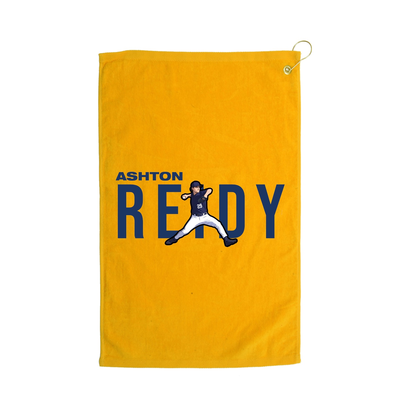 Golf Towel — Player Name in Gold