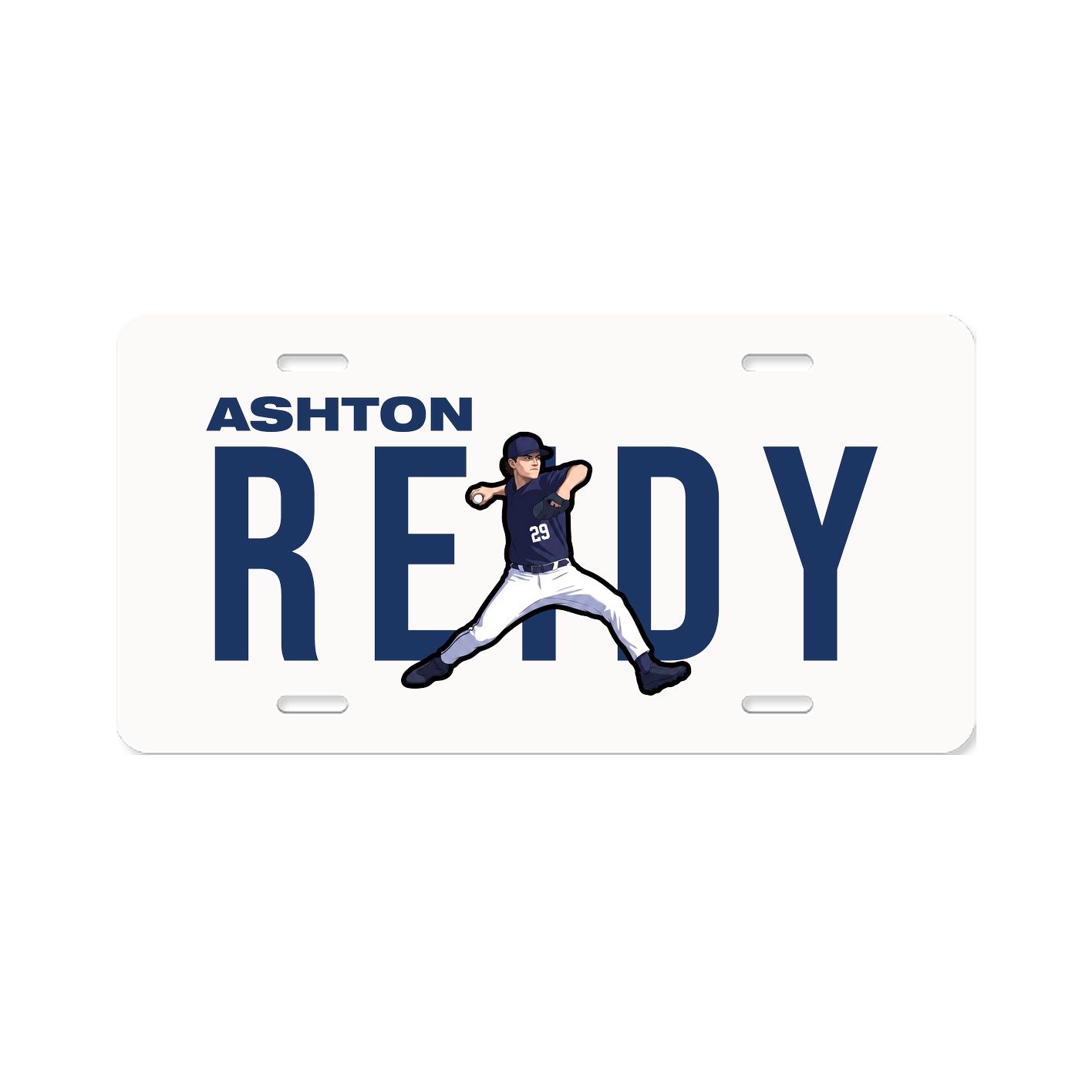 License Plate — Player Name in Classic