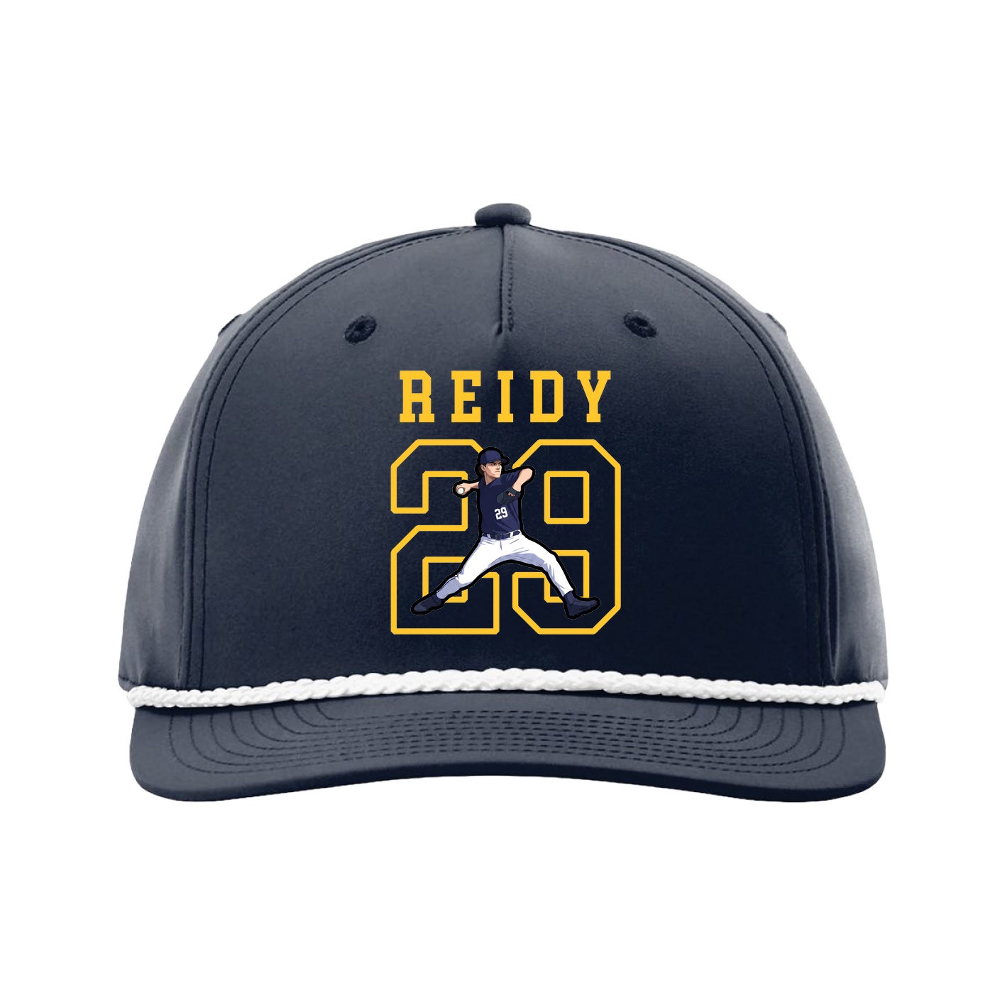Five-Panel Classic Rope Cap — Shirsey in Navy