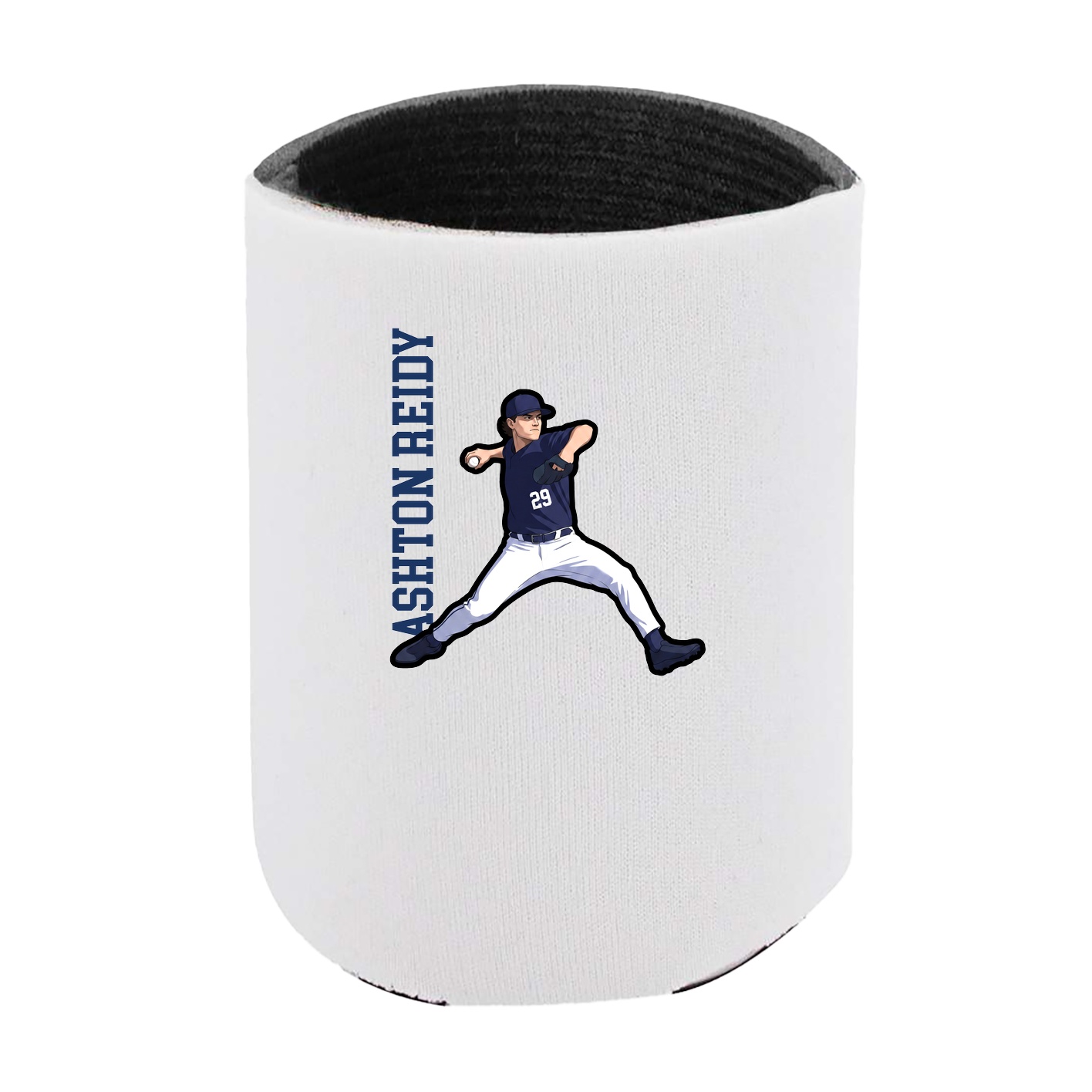 Can Holder — Name Vertical in White