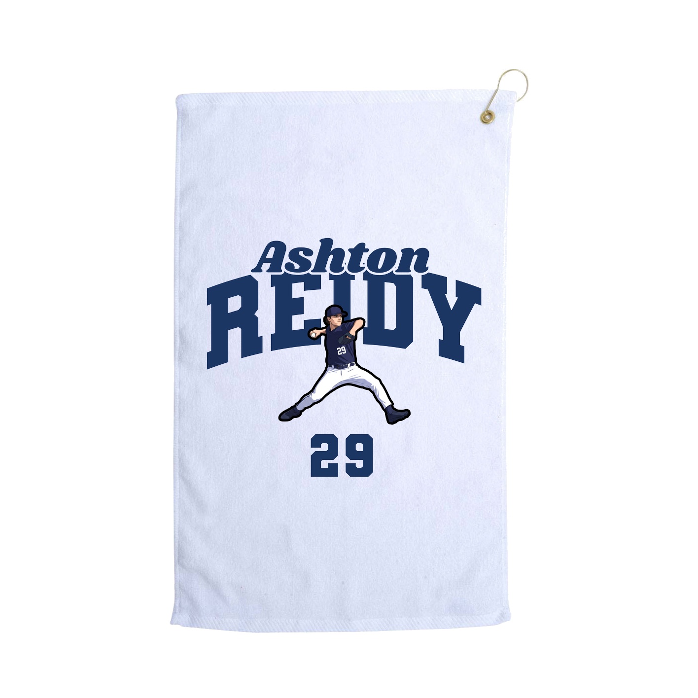 Golf Towel — Signature Arch in White