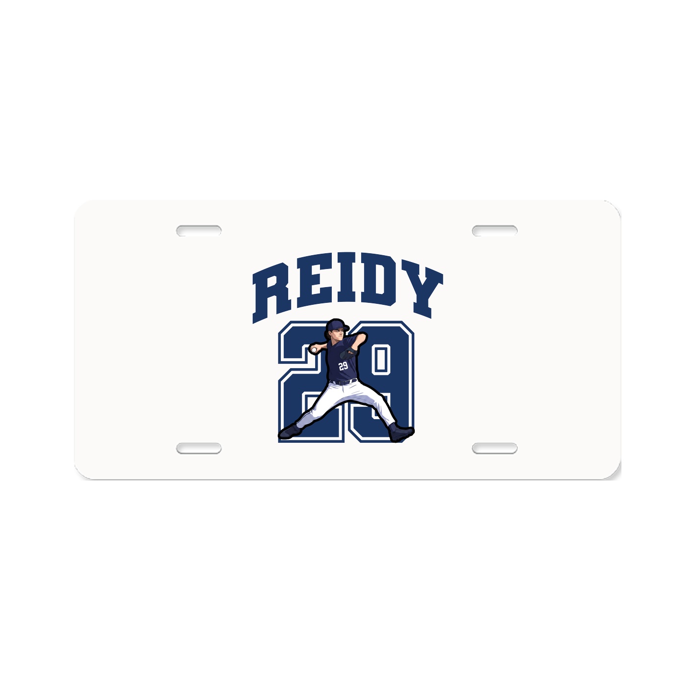 License Plate — Number in Classic