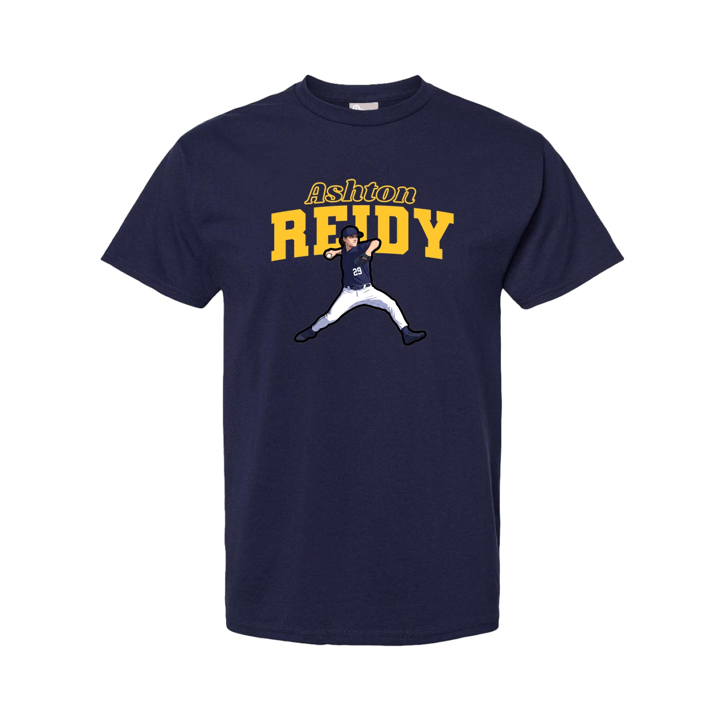 Youth Tee — Name Arch in Navy