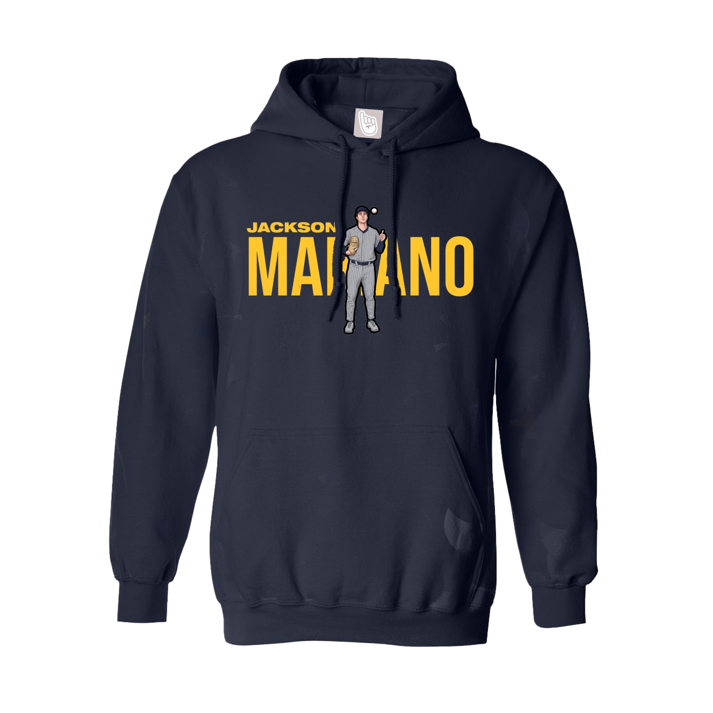 Youth Hoodie — Player Name in Navy