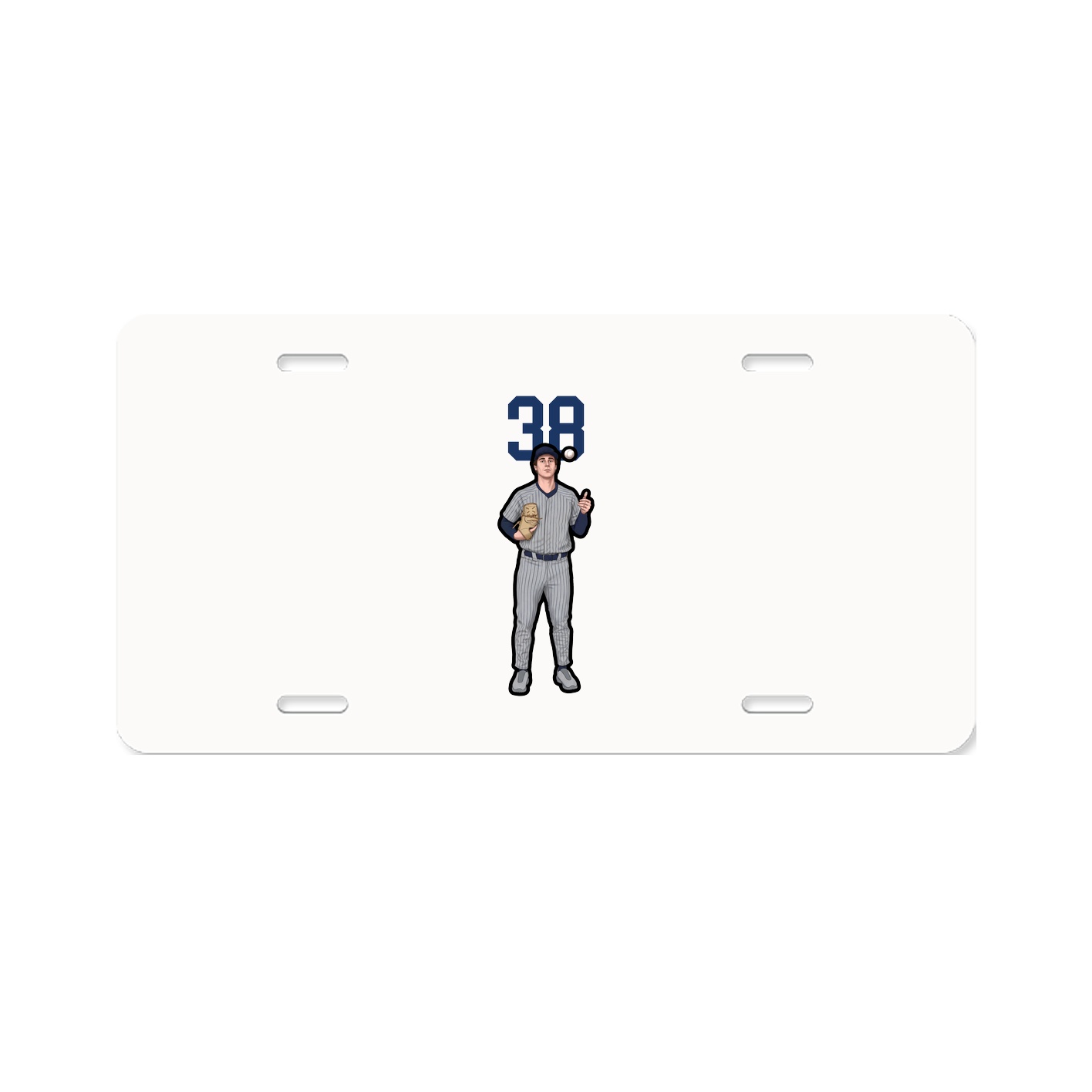 License Plate — Number Top in Classic
