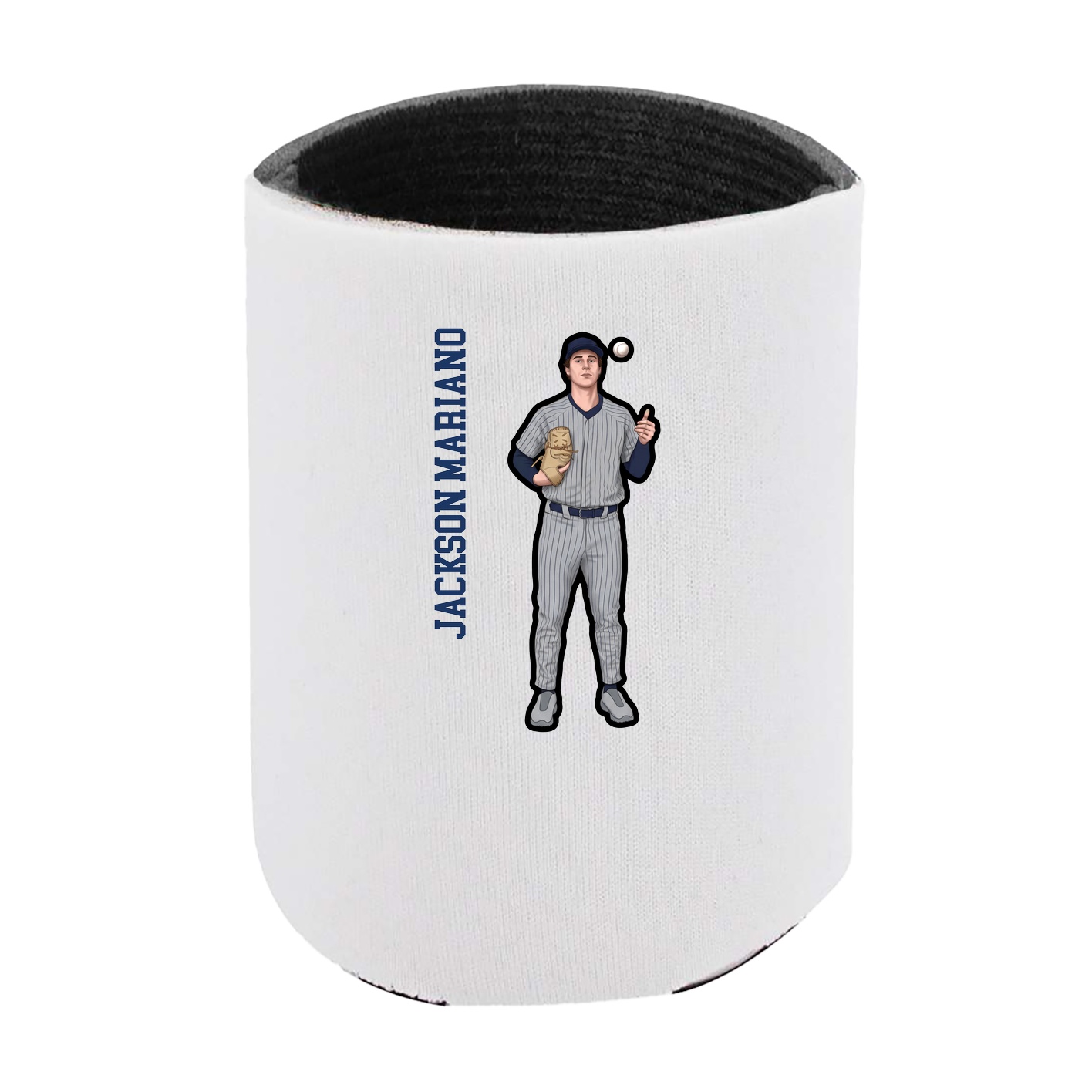 Can Holder — Name Vertical in White