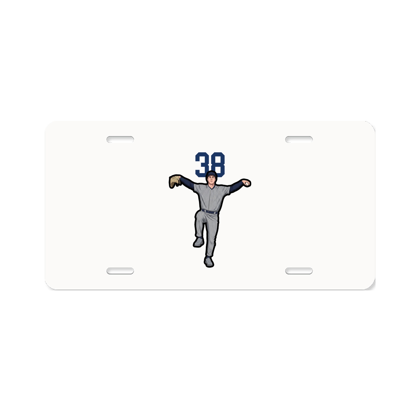 License Plate — Number Top in Classic