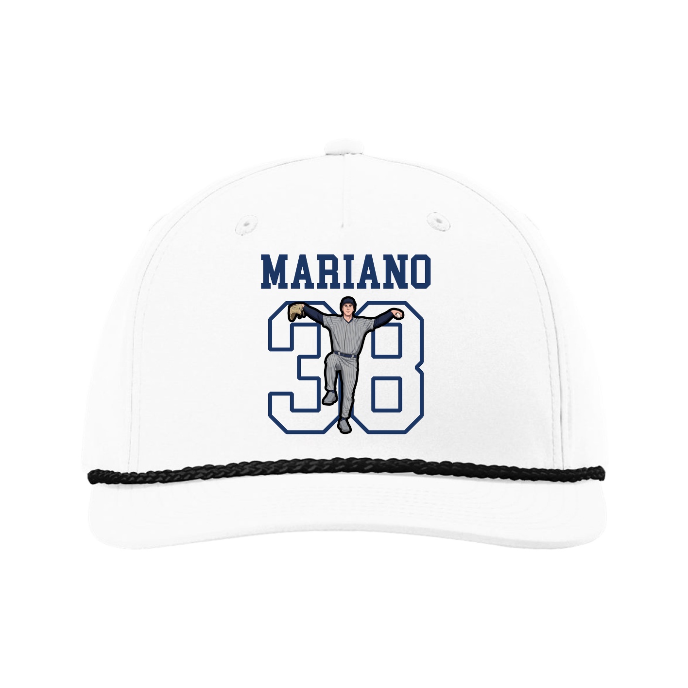 Five-Panel Classic Rope Cap — Shirsey in White