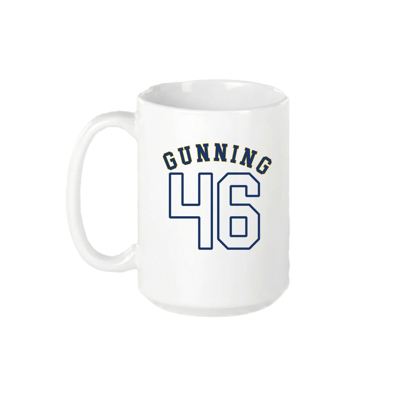 15oz Coffee Mug — Shirsey Arch in White