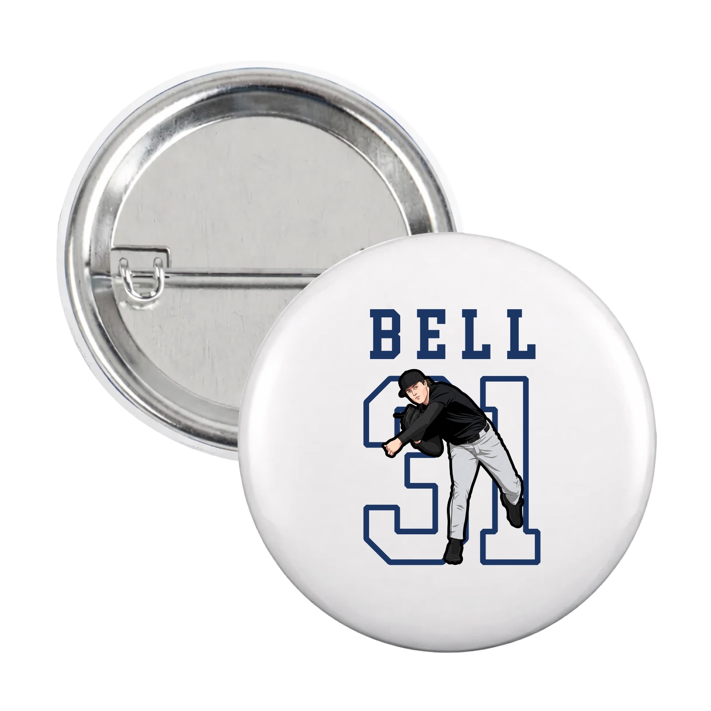Game Day Button — Shirsey in White