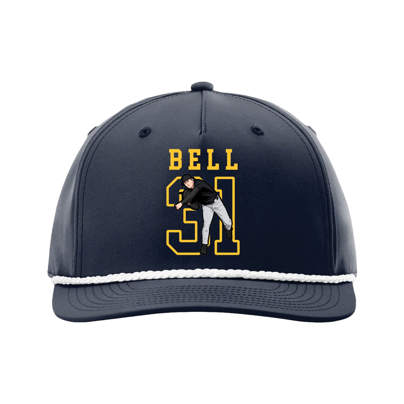 Five-Panel Classic Rope Cap — Shirsey in Navy