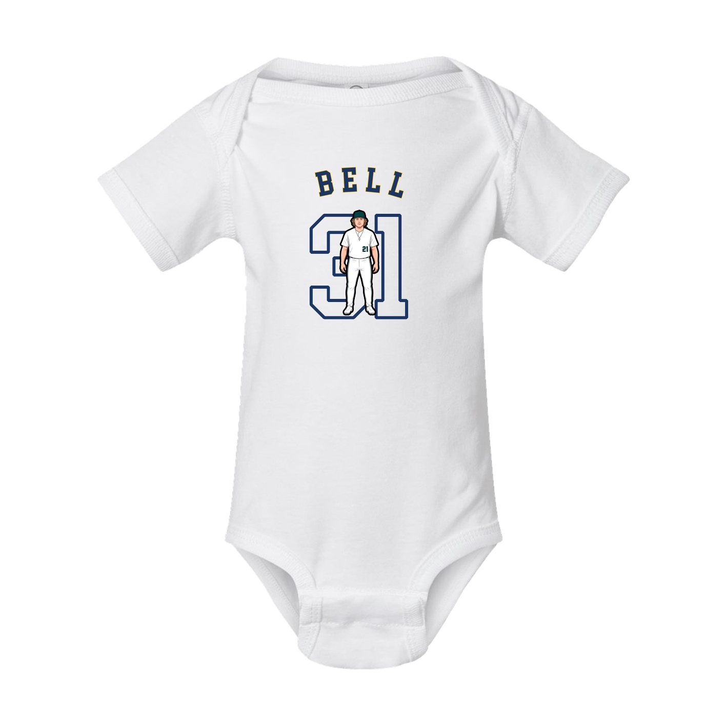 Baby Onesie — Shirsey Arch in White