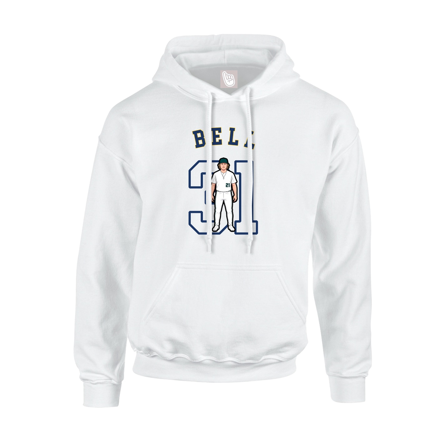 Hoodie — Shirsey Arch in White