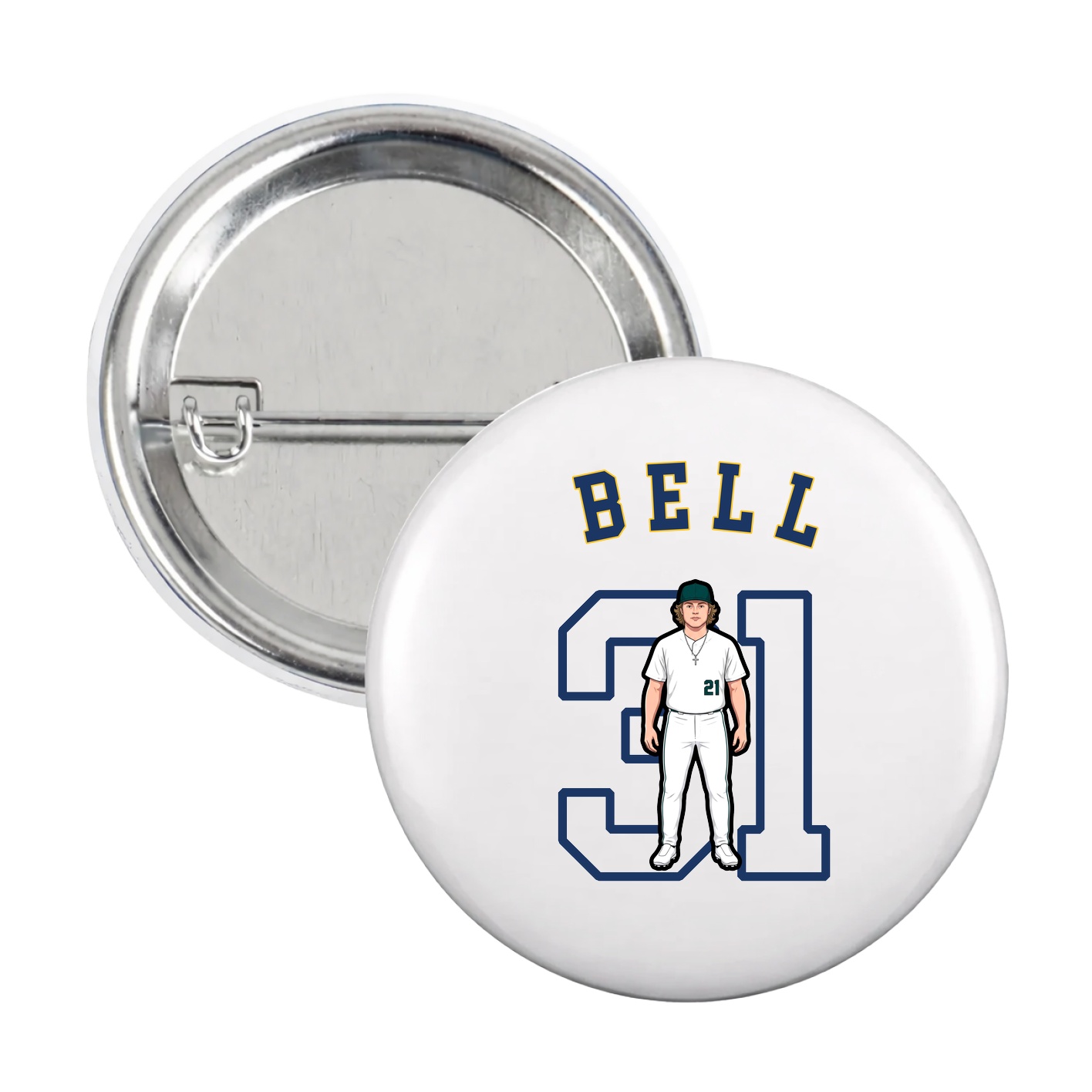 Game Day Button — Shirsey Arch in White