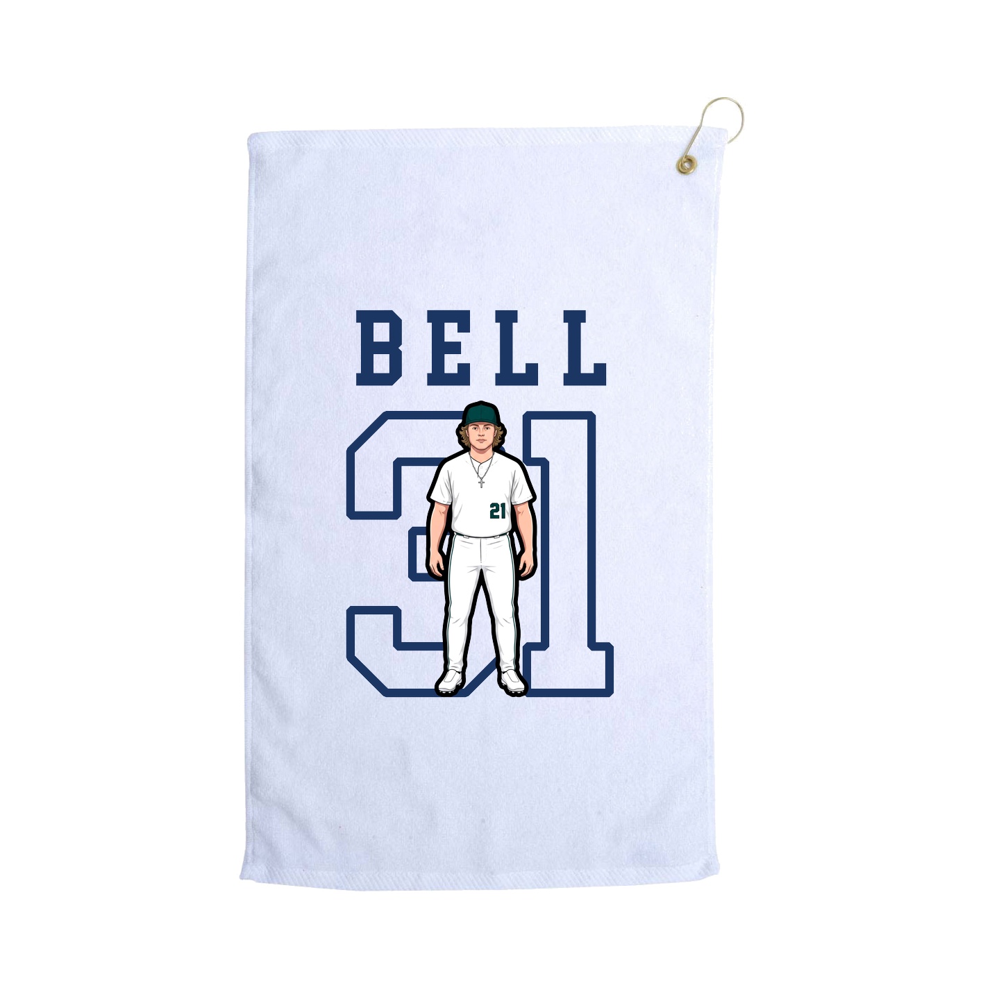 Golf Towel — Shirsey in White