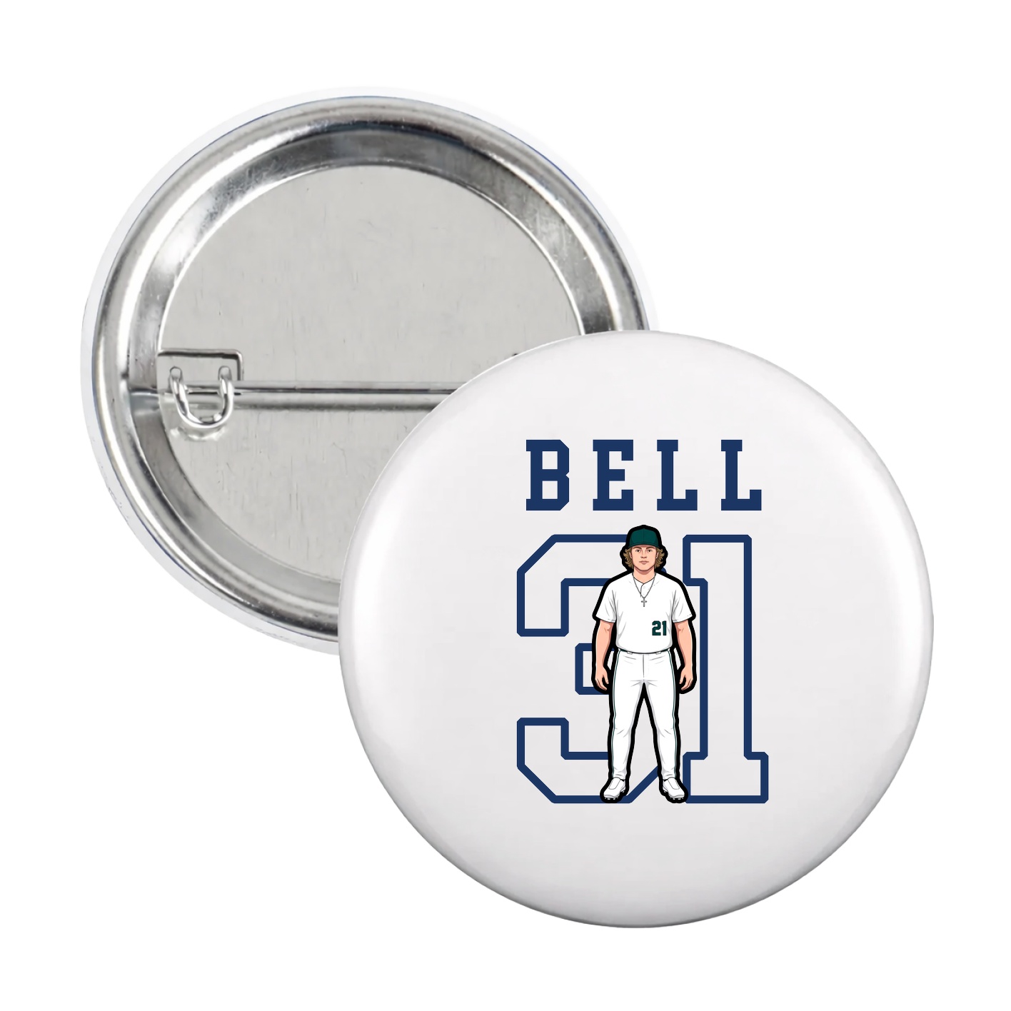 Game Day Button — Shirsey in White