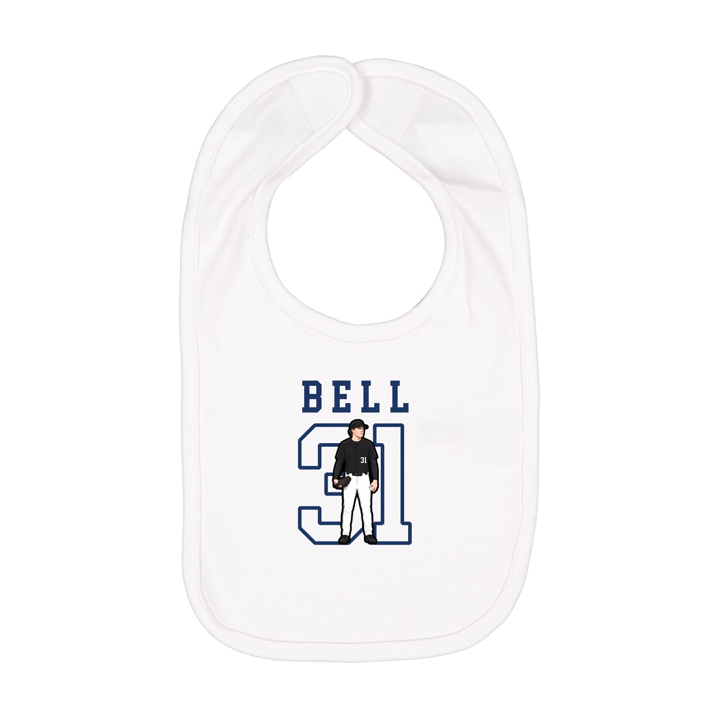 Infant Bib — Shirsey in White