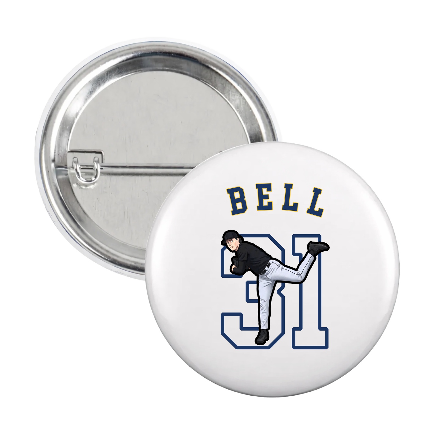 Game Day Button — Shirsey Arch in White