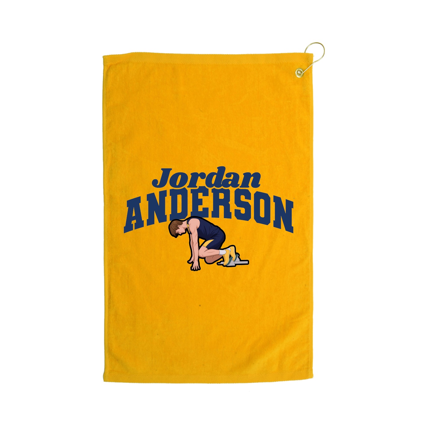 Golf Towel — Signature Arch in Gold