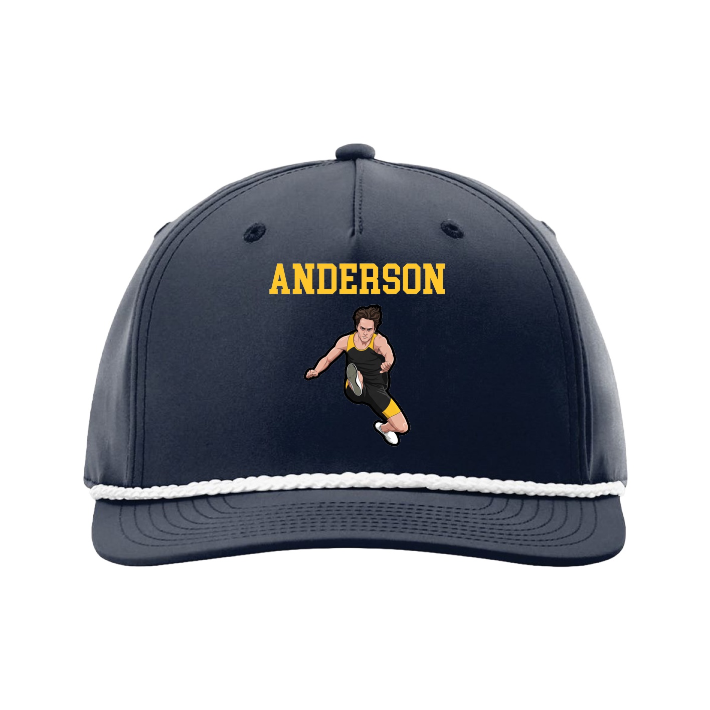 Five-Panel Classic Rope Cap — Shirsey in Navy