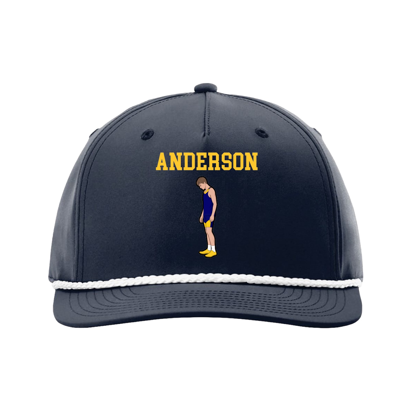Five-Panel Classic Rope Cap — Shirsey in Navy