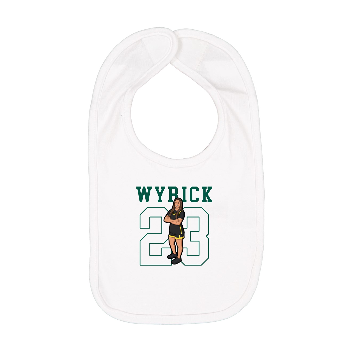 Infant Bib — Shirsey in White