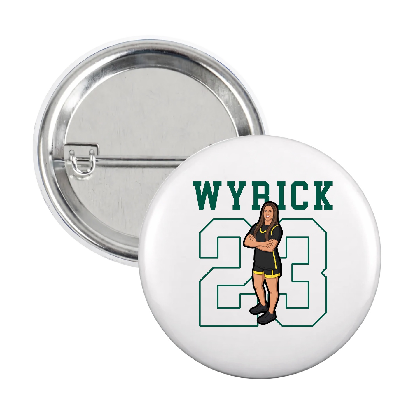 Game Day Button — Shirsey in White