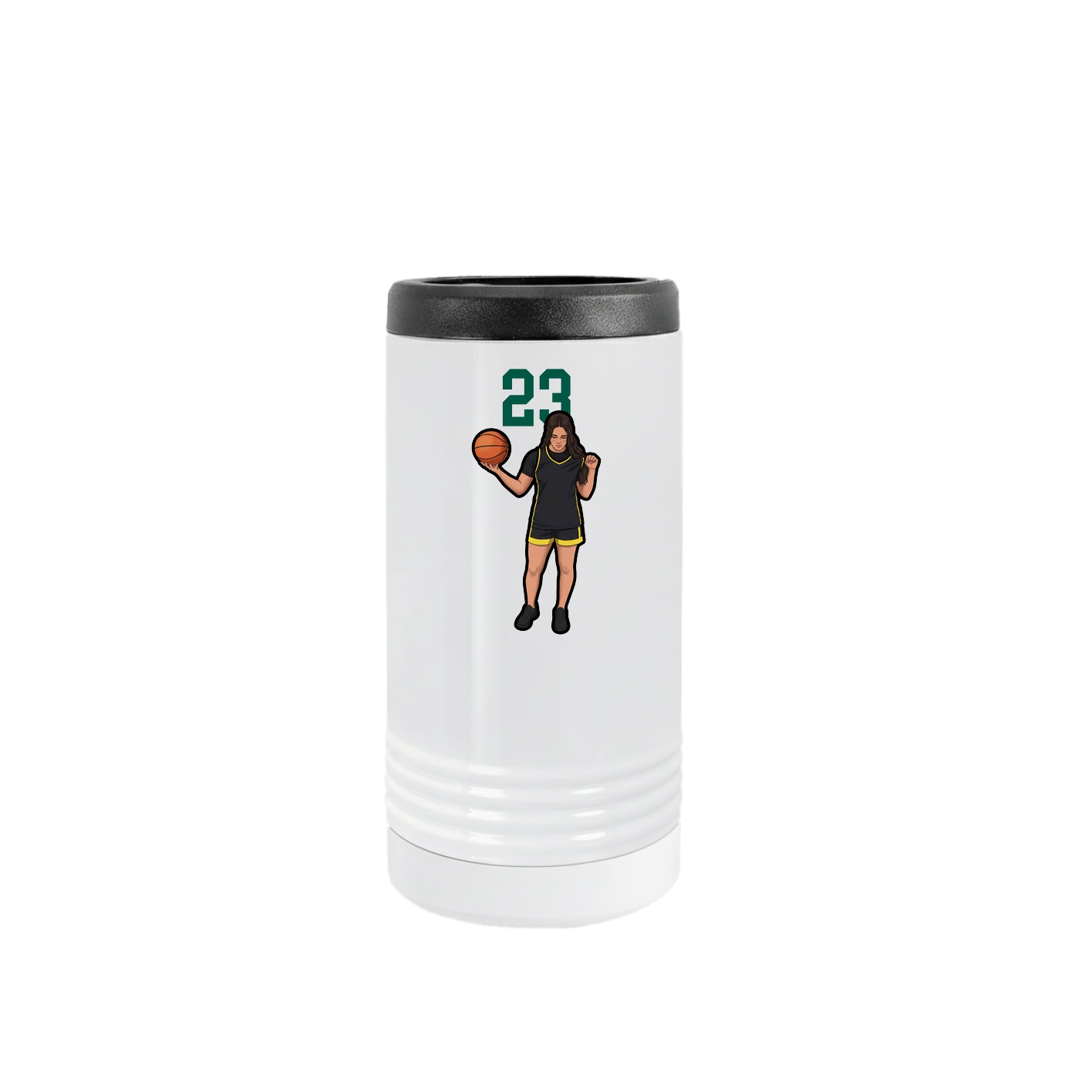 Slim Beverage Holder — Number Top in White