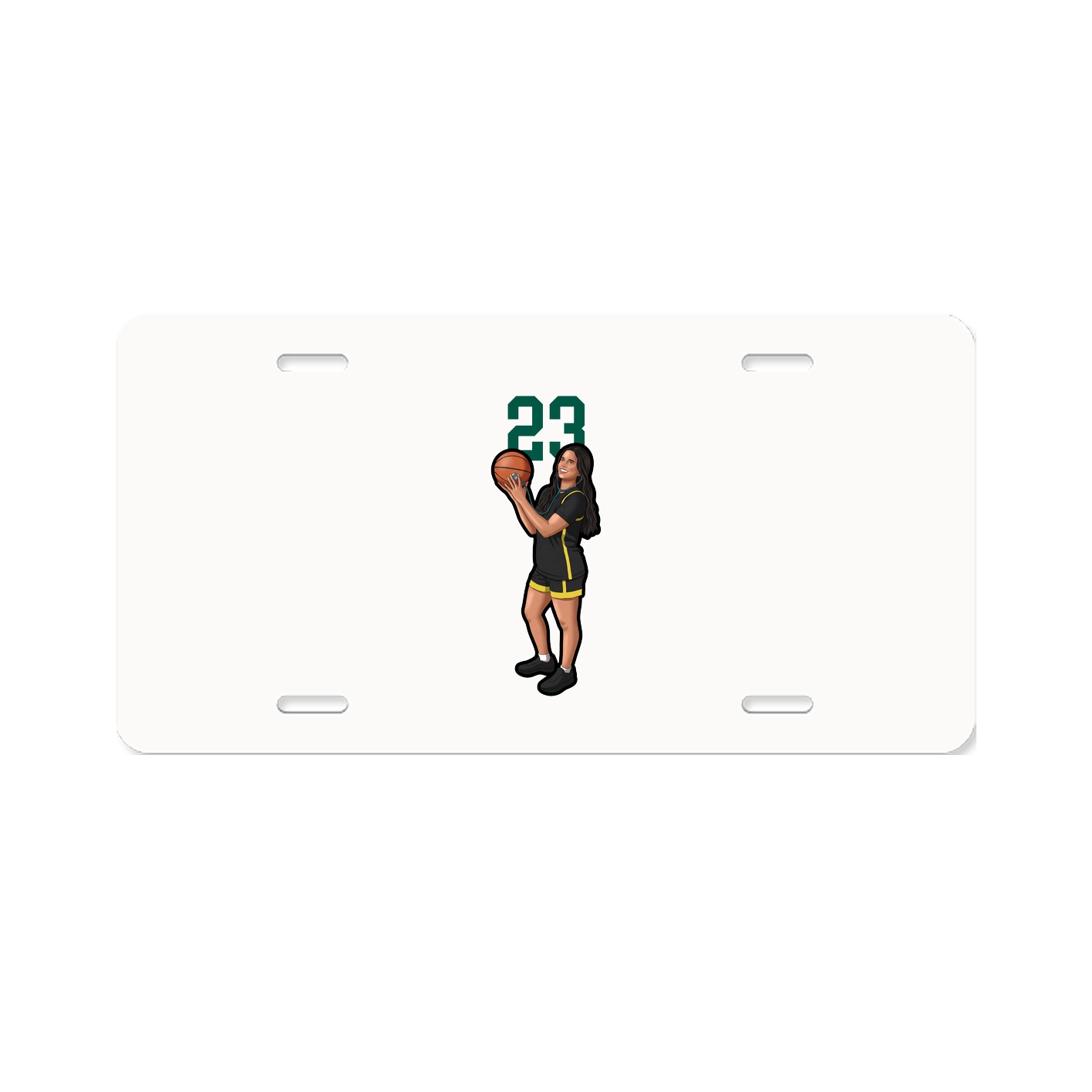 License Plate — Number Top in Classic