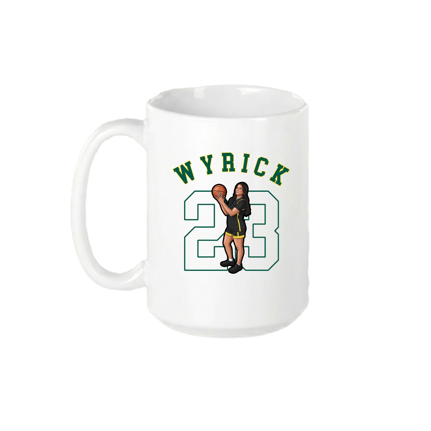 15oz Coffee Mug — Shirsey Arch in White