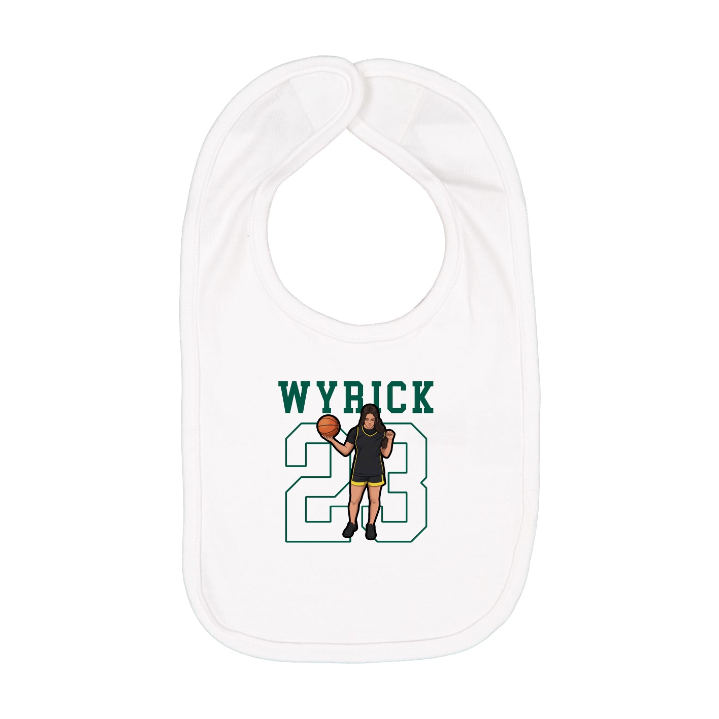 Infant Bib — Shirsey in White