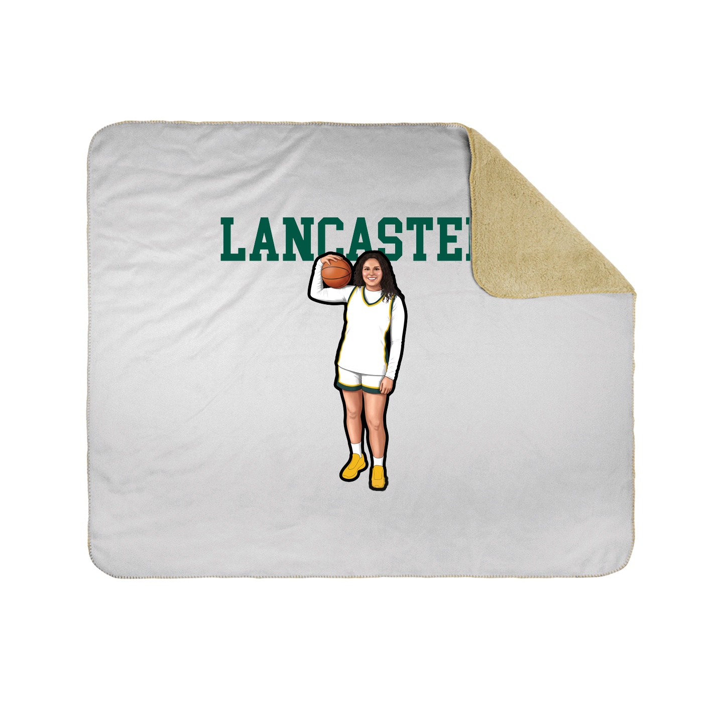 Throw Blanket — Shirsey in White