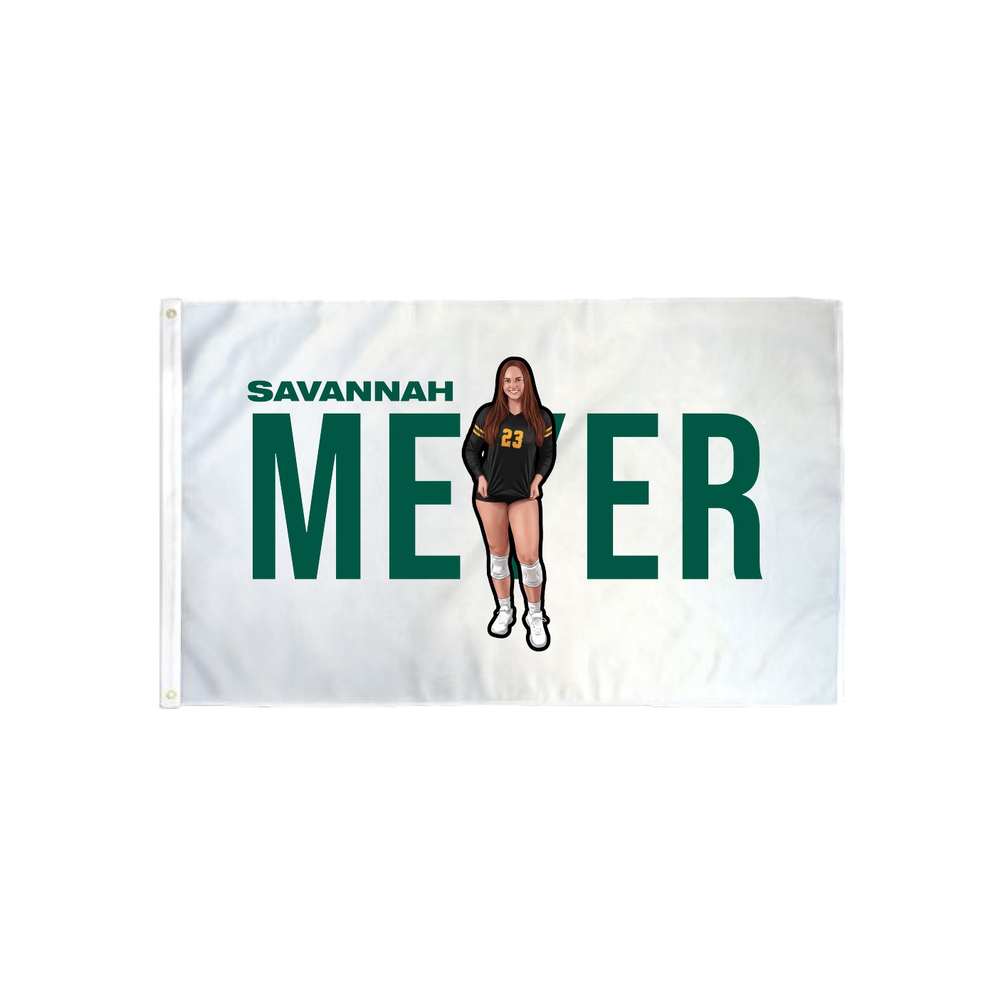 3x5 Flag — Player Name in Classic