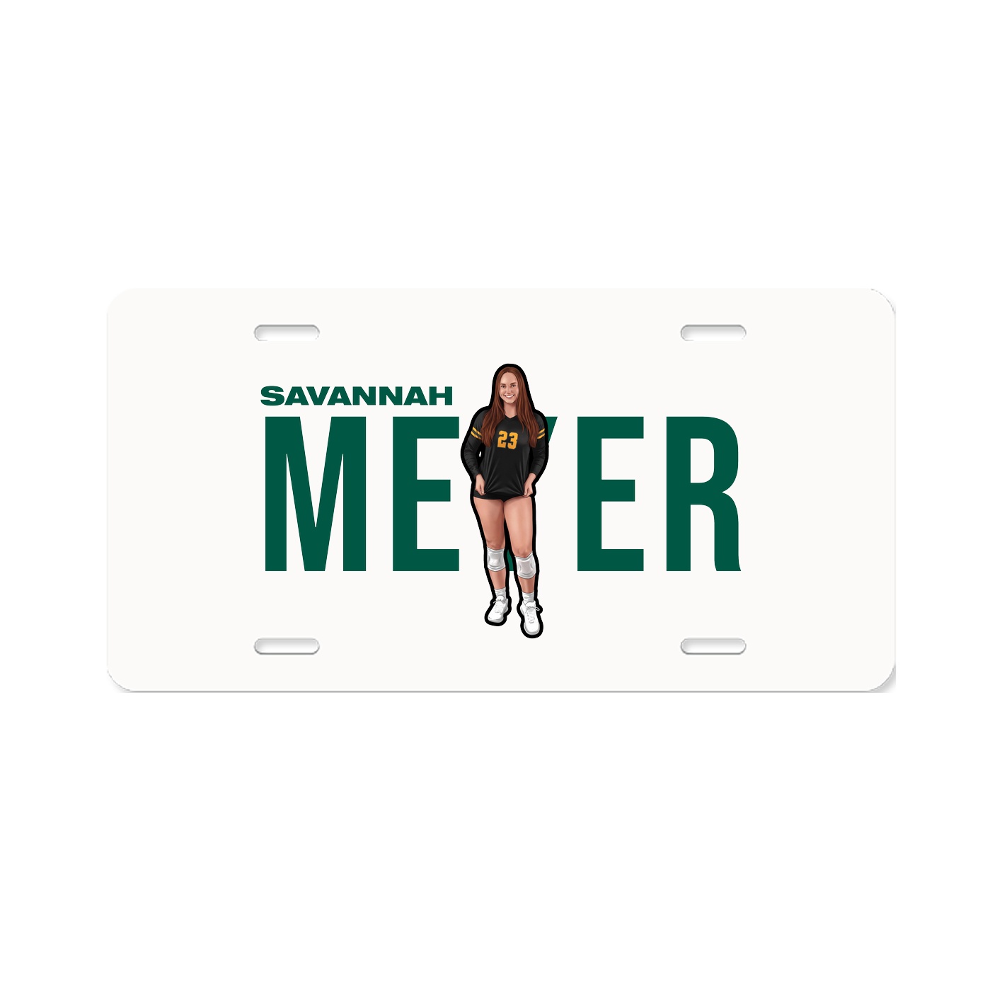 License Plate — Player Name in Classic