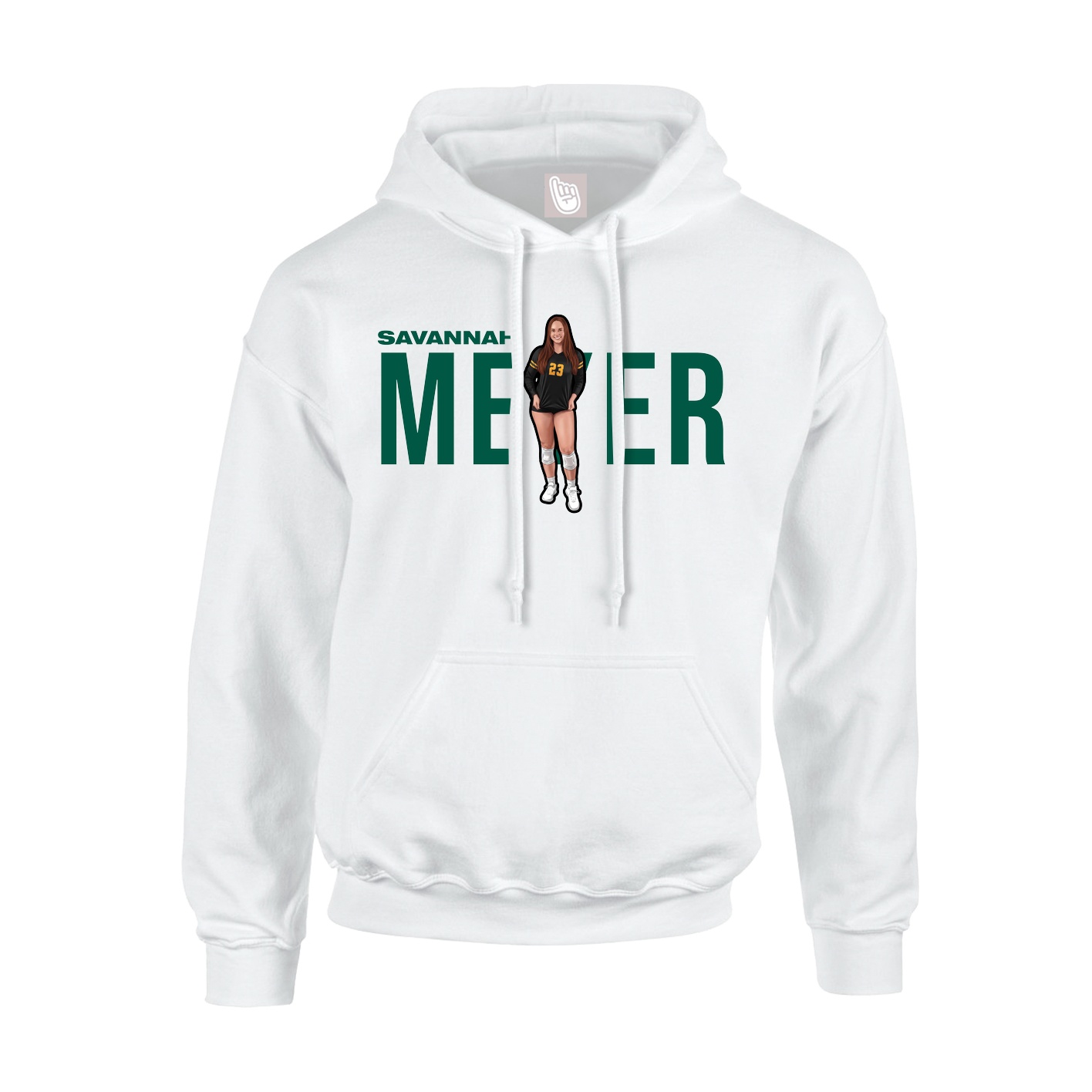 Hoodie — Player Name in White