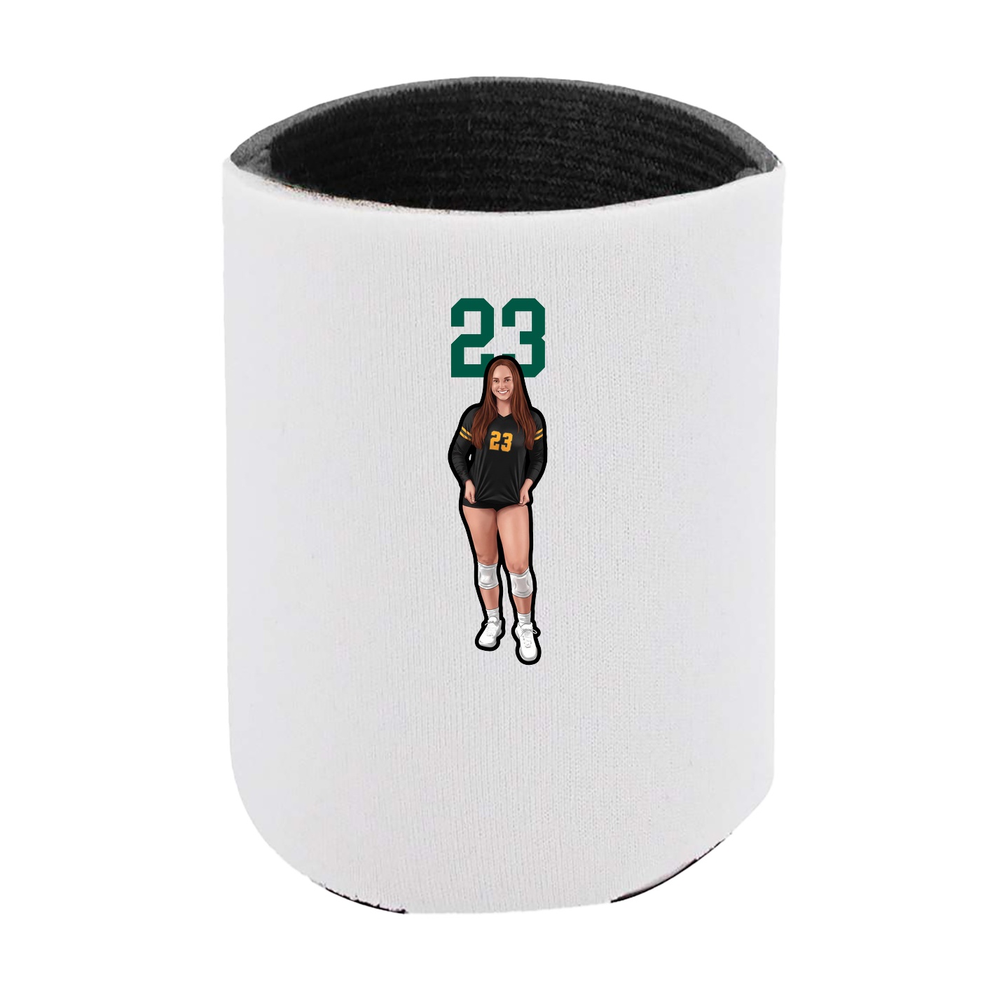 Can Holder — Number Top in White