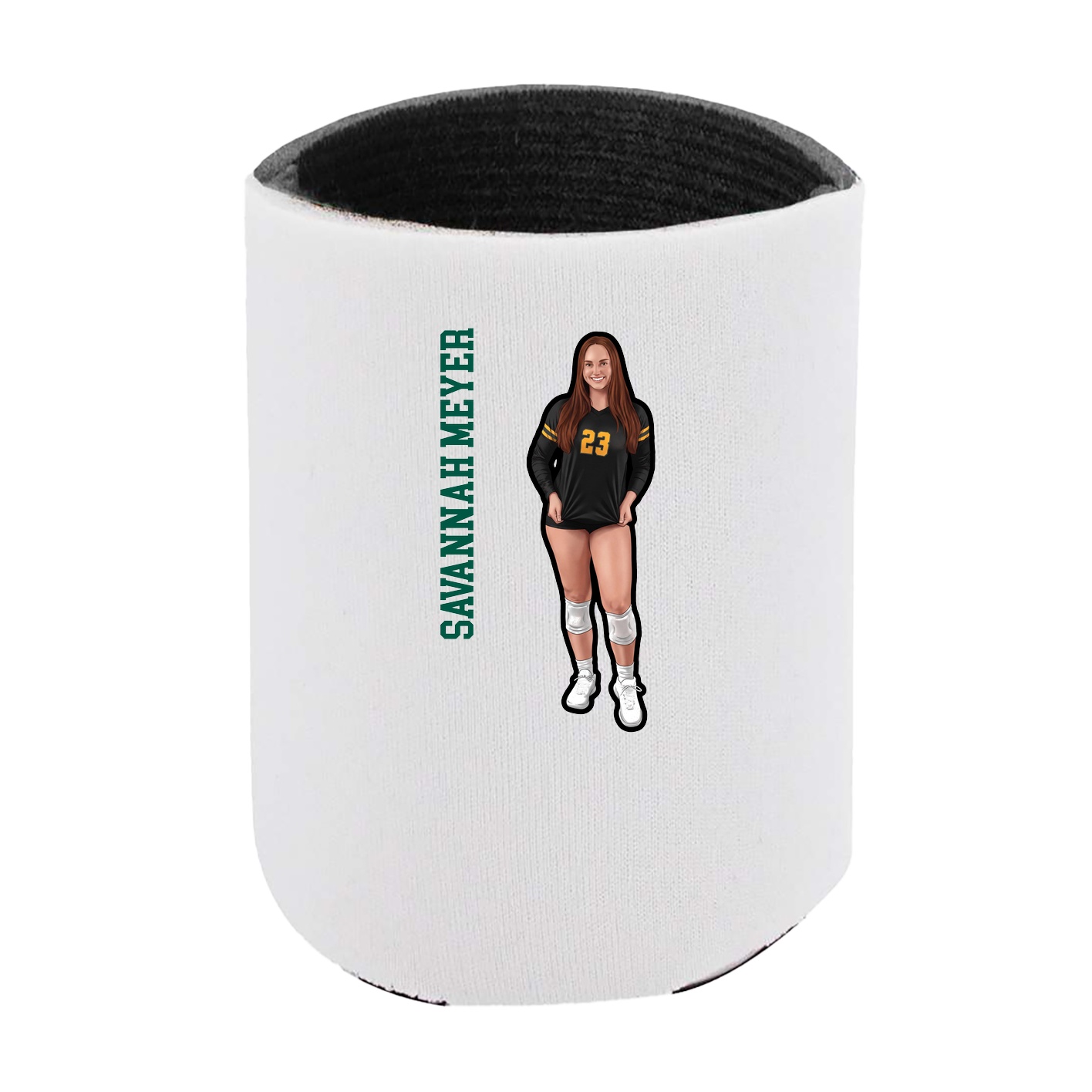Can Holder — Name Vertical in White