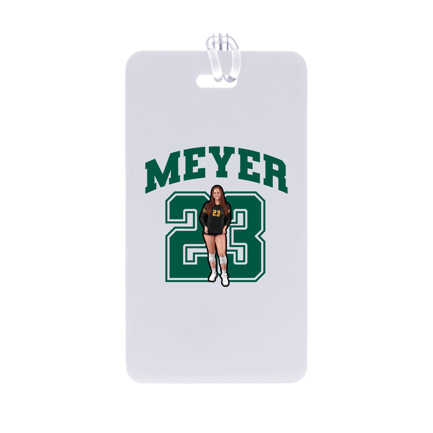 Bag Tag — Number in Classic