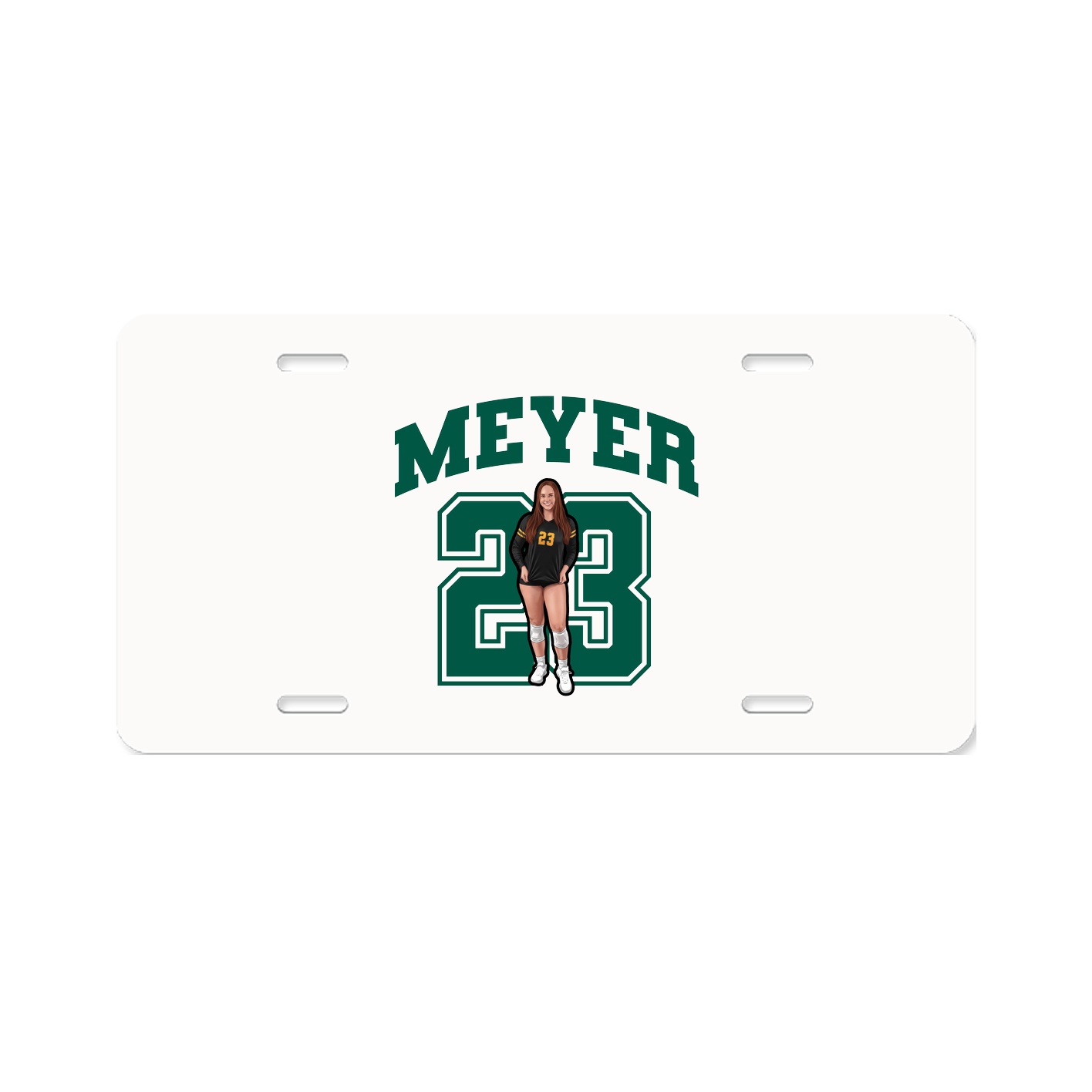 License Plate — Number in Classic