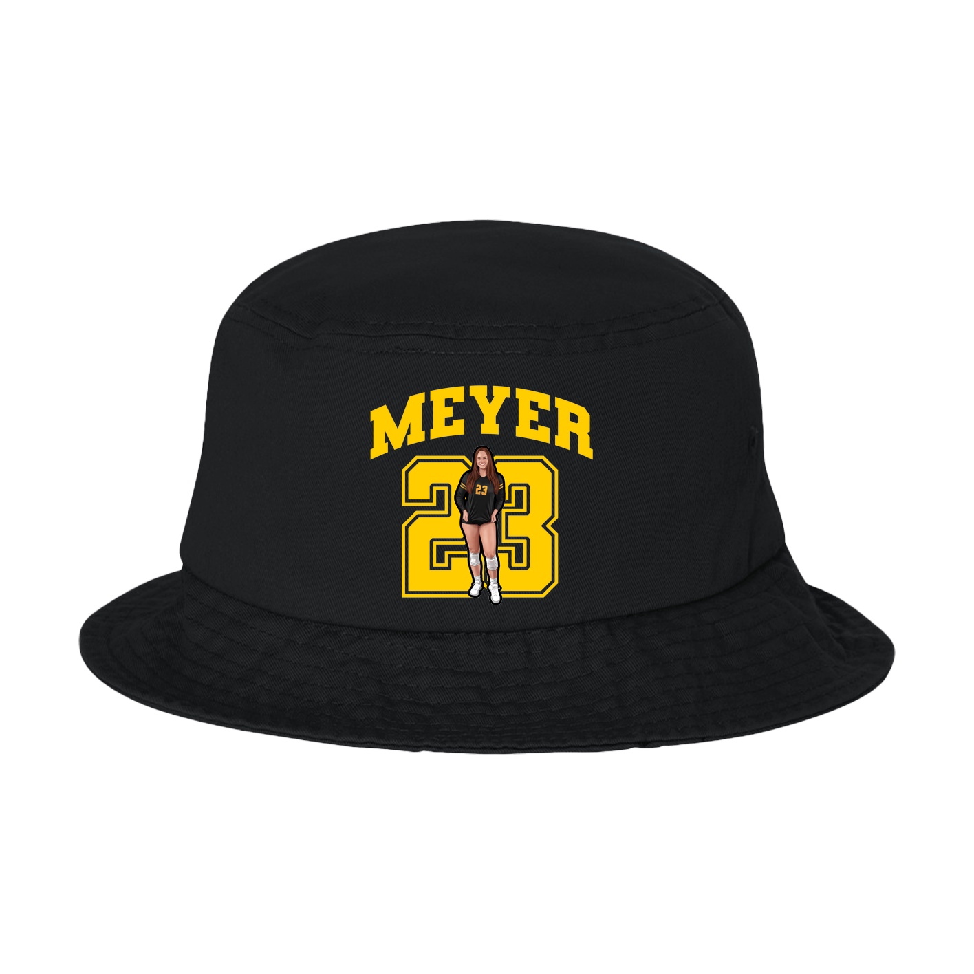 Bucket Cap — Number in Black