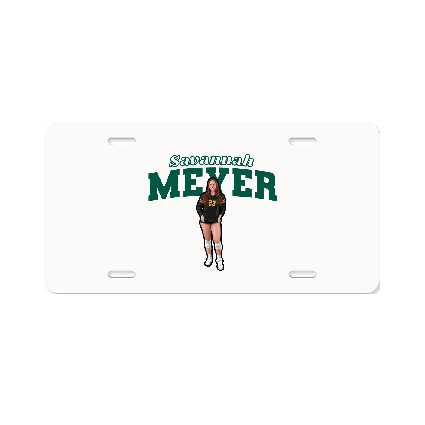 License Plate — Name Arch in Classic