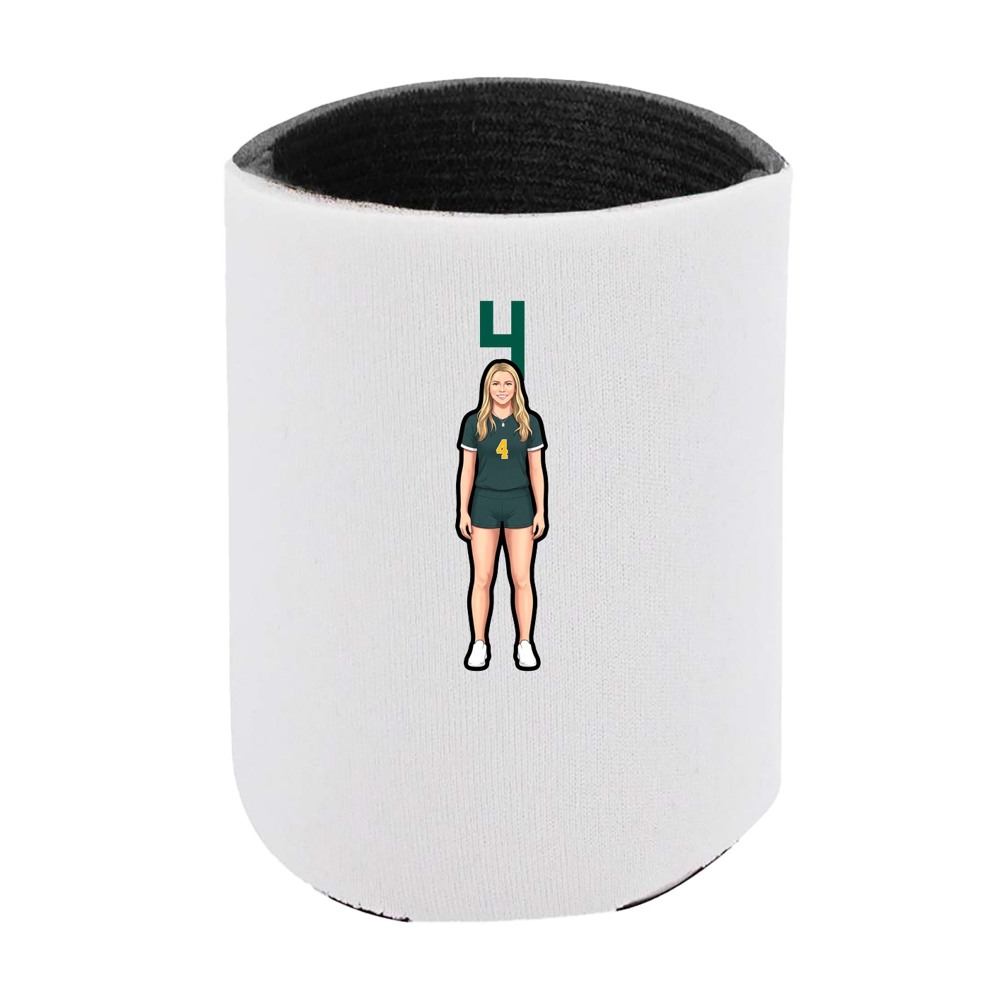 Can Holder — Number Top in White