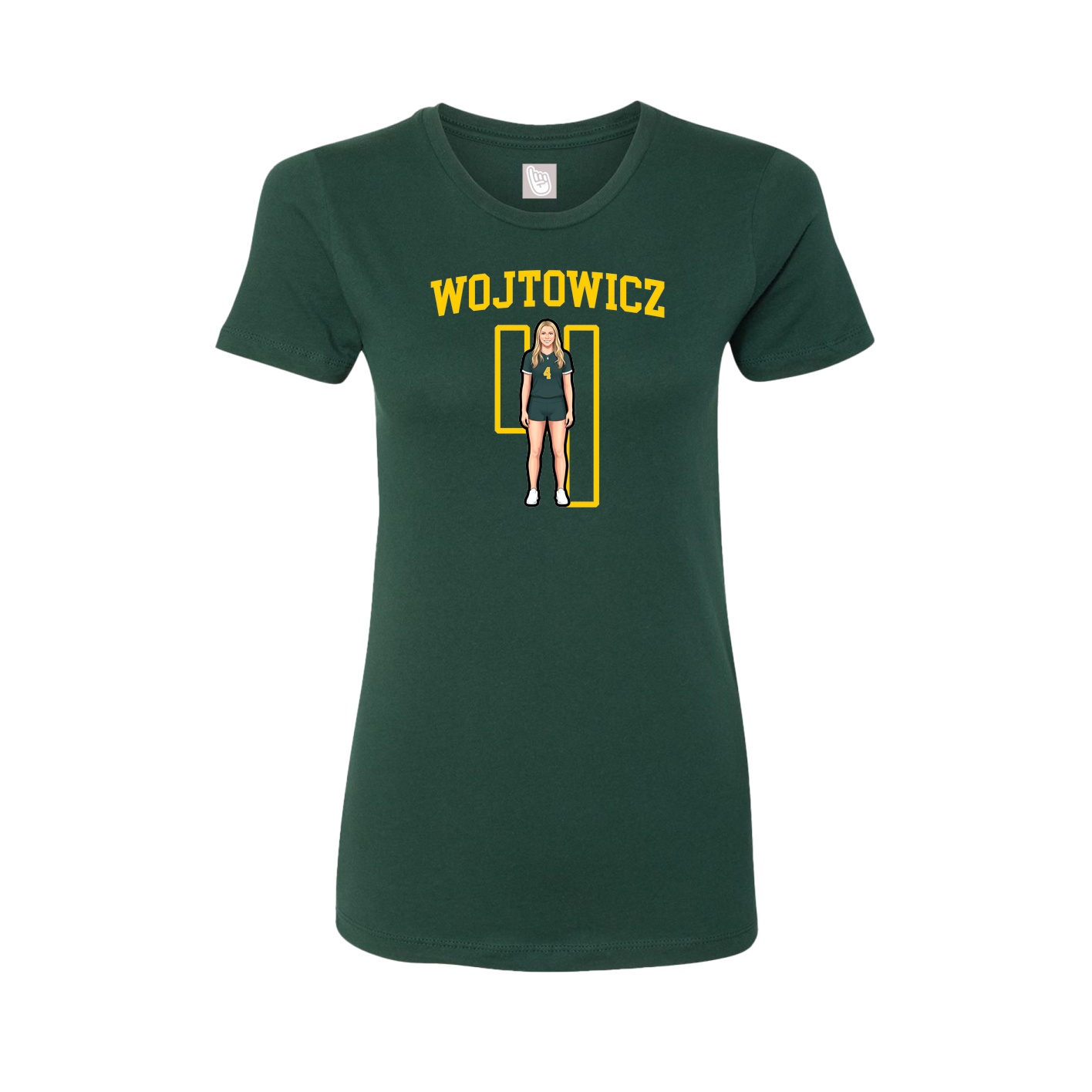 Fitted Women's Tee — Shirsey in Green