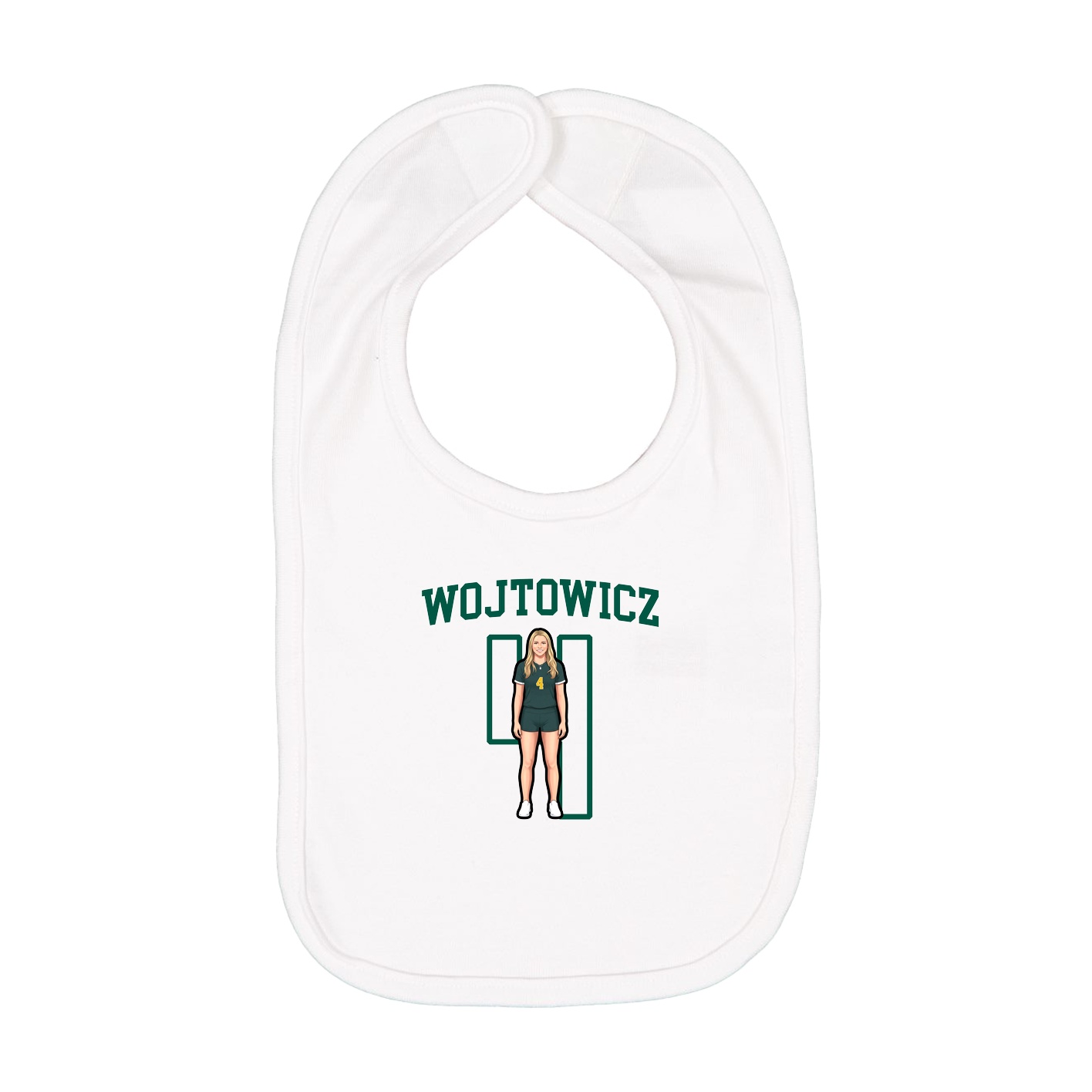 Infant Bib — Shirsey in White
