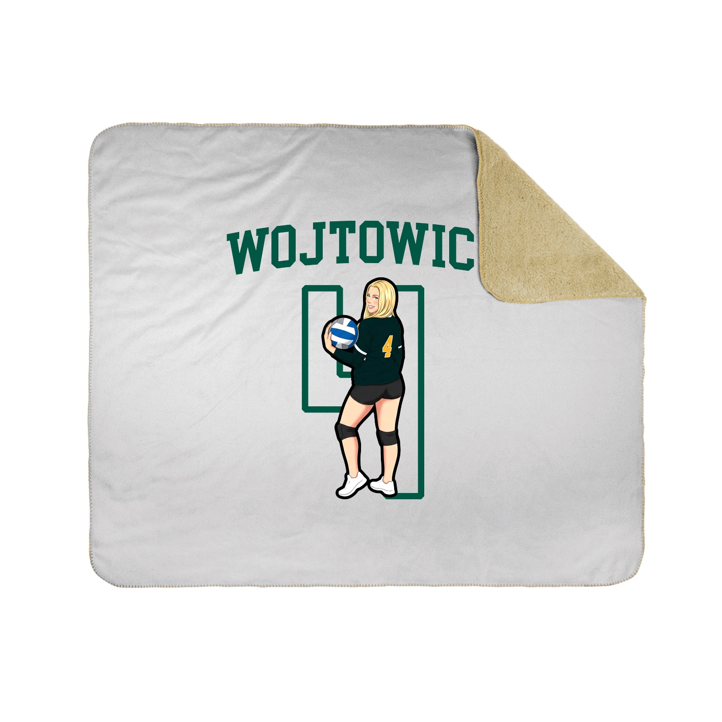 Throw Blanket — Shirsey in White